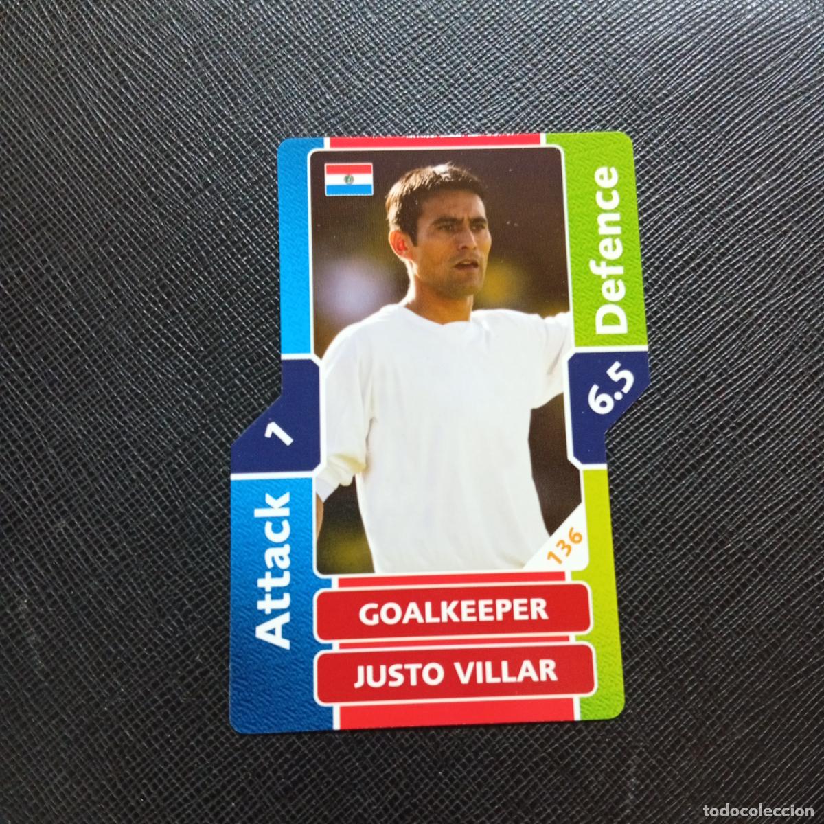 Fu&szlig;ball-Sticker: 136 JUSTO VILLAR PARAGUAY TOPPS MATCH ATTAX MUNDIAL 2006 ALEMANIA CROMO FUTBOL 06 - A55 PG397