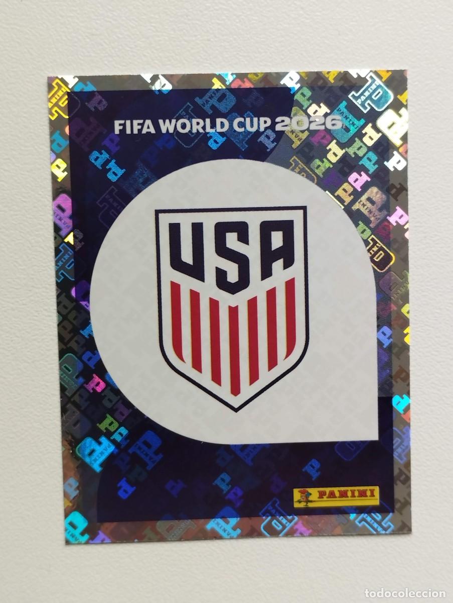 Figurine di Calcio: CROMO STICKER WORLD CUP 2026 MUNDIAL 26 PANINI USA ESTADOS UNIDOS USA1 USA 1 ESCUDO
