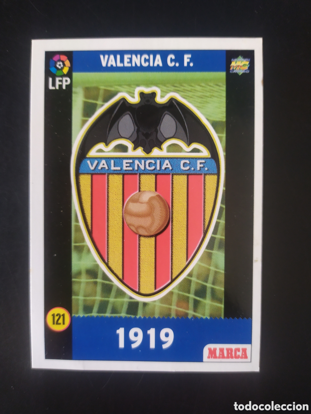 Cromos de F&uacute;tbol: Liga 1998 1999 98 99 marca escudo n&deg; 121 Valencia
