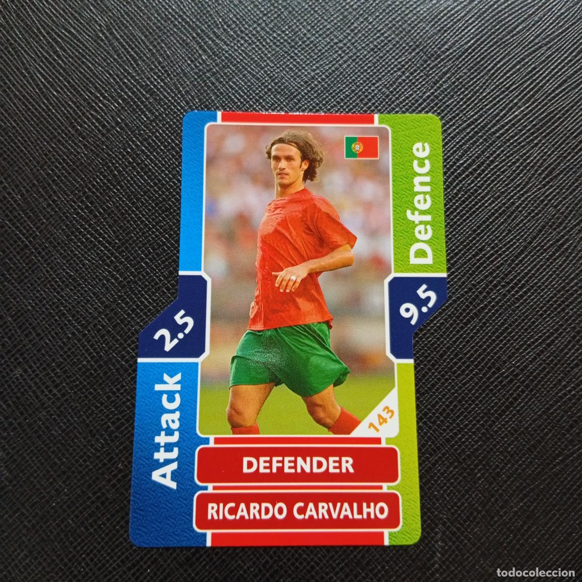 Fu&szlig;ball-Sticker: 143 RICARDO CARVALHO PORTUGAL TOPPS MATCH ATTAX MUNDIAL 2006 ALEMANIA CROMO FUTBOL 06 - A55 PG460