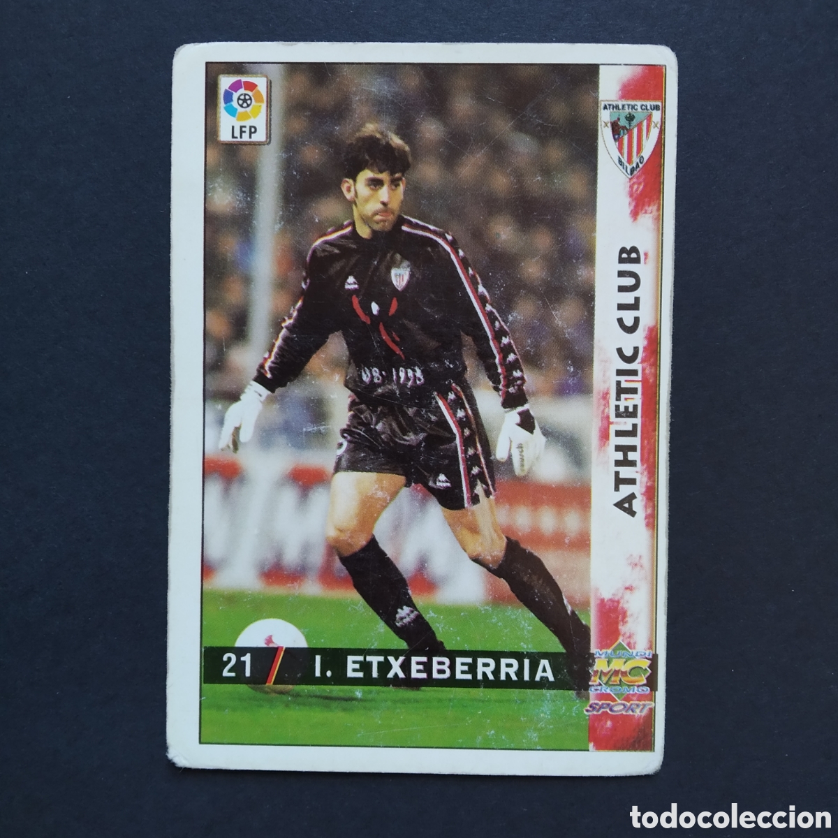 Football Stickers: CROMO - N&ordm; 0021 - I. ETXEBERRIA - ATHLETIC CLUB - LAS FICHAS DE LA LIGA 98-99 (1998 1999) MUNDICROMO