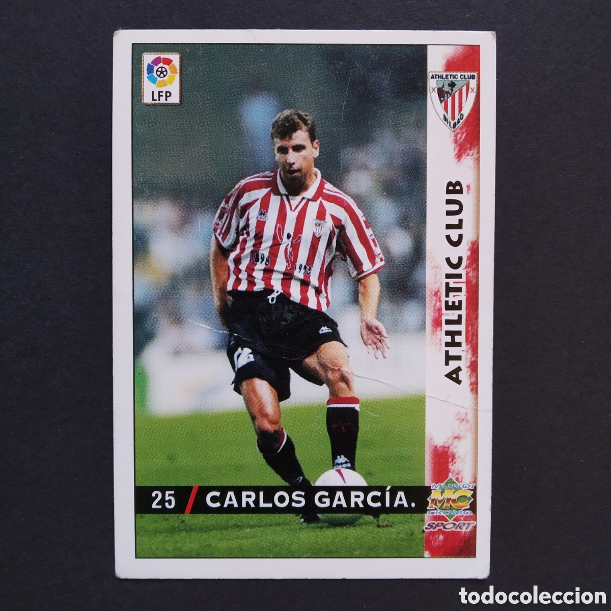 Figurine di Calcio: CROMO - N&ordm; 0025 - CARLOS GARC&Iacute;A - ATHLETIC CLUB - LAS FICHAS DE LA LIGA 98-99 (1998 1999)MUNDICROMO