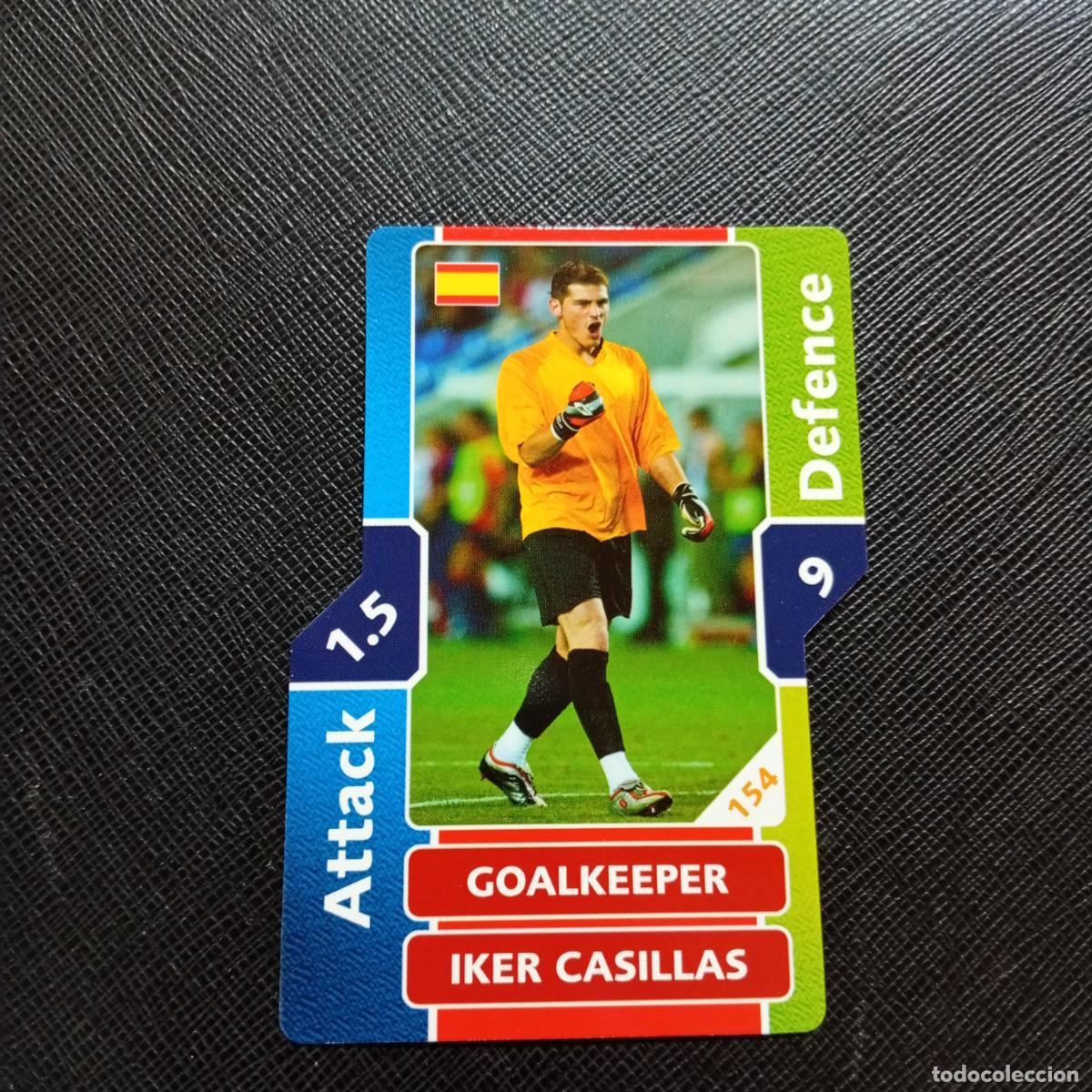 Cromos de F&uacute;tbol: 154 IKER CASILLAS ESPA&Ntilde;A TOPPS MATCH ATTAX MUNDIAL 2006 ALEMANIA CROMO FUTBOL 06 - A20 PG388