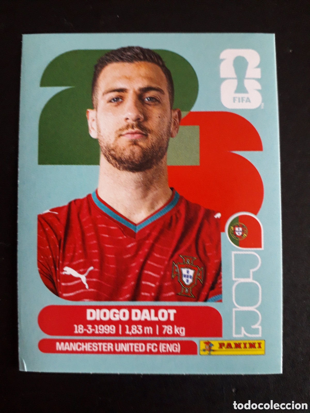 Figurine di Calcio: DIOGO DALOT PORTUGAL POR 6 MUNDIAL F&Uacute;TBOL 2026 FIFA WORLD CUP PANINI SIN PEGAR PEDIDO M&Iacute;NIMO 3&euro;