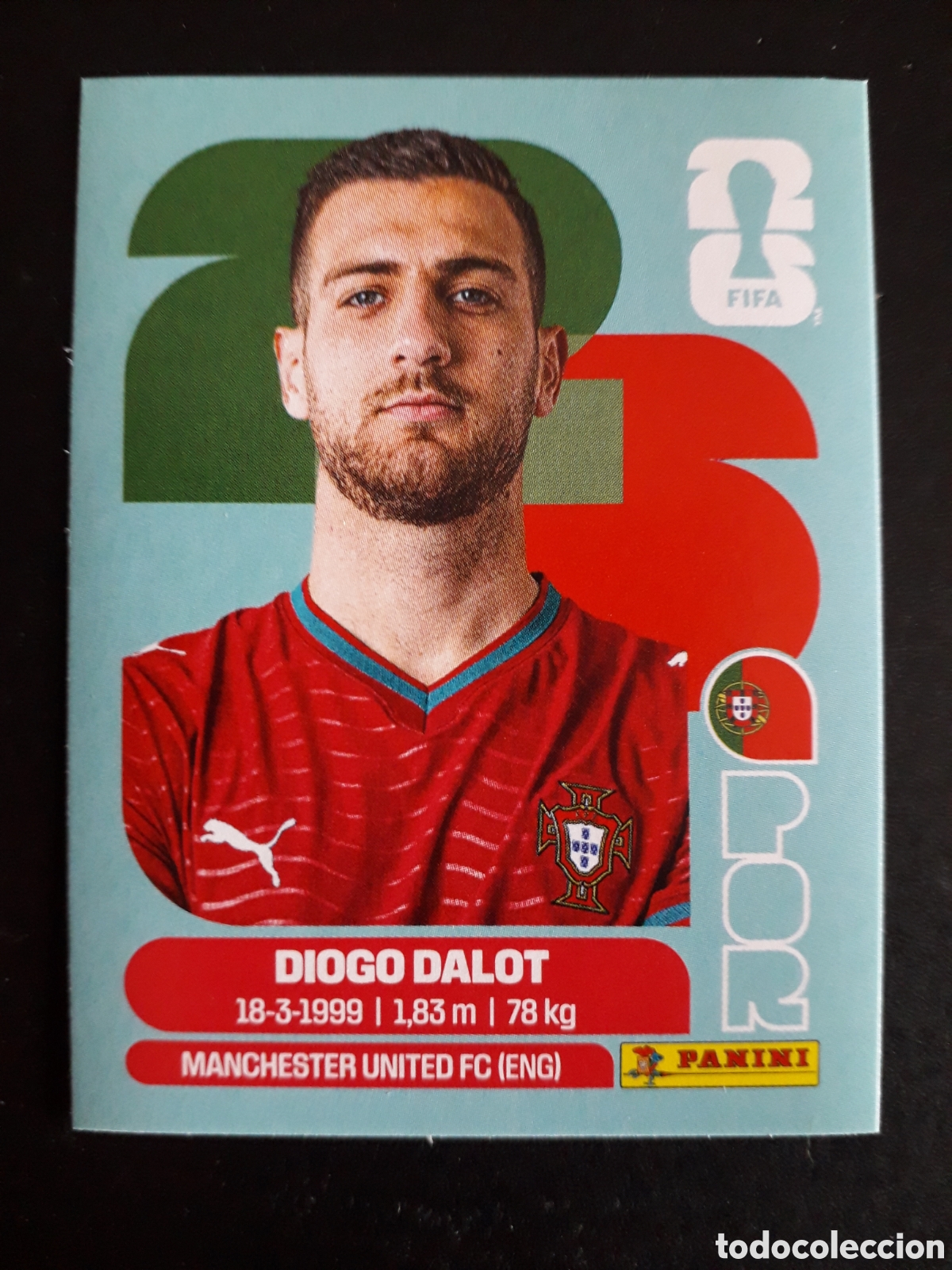 Figurine di Calcio: DIOGO DALOT PORTUGAL POR 6 MUNDIAL F&Uacute;TBOL 2026 FIFA WORLD CUP PANINI SIN PEGAR PEDIDO M&Iacute;NIMO 3&euro;