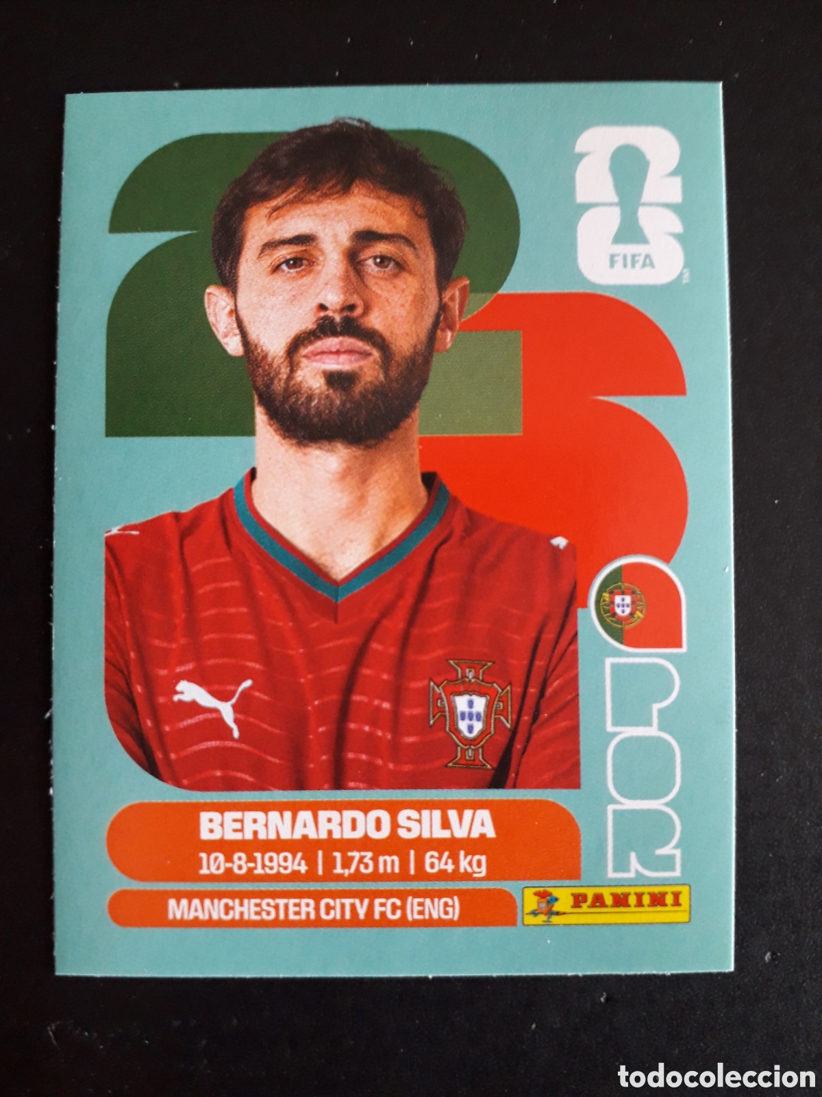 Figurine di Calcio: BERNARDO SILVA PORTUGAL POR 9 MUNDIAL F&Uacute;TBOL 2026 FIFA WORLD CUP PANINI SIN PEGAR PEDIDO M&Iacute;NIMO 3&euro;.