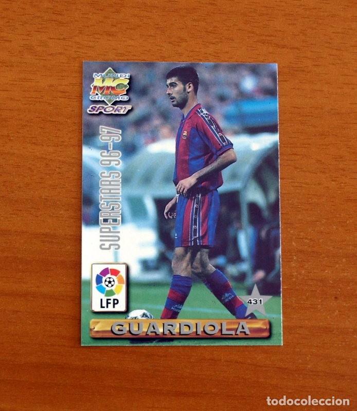 Figurine di Calcio: Barcelona - N&ordm; 431 Guardiola-De La Pe&ntilde;a Superstars -Mundicromo Las Fichas Liga 1996-1997-96-97