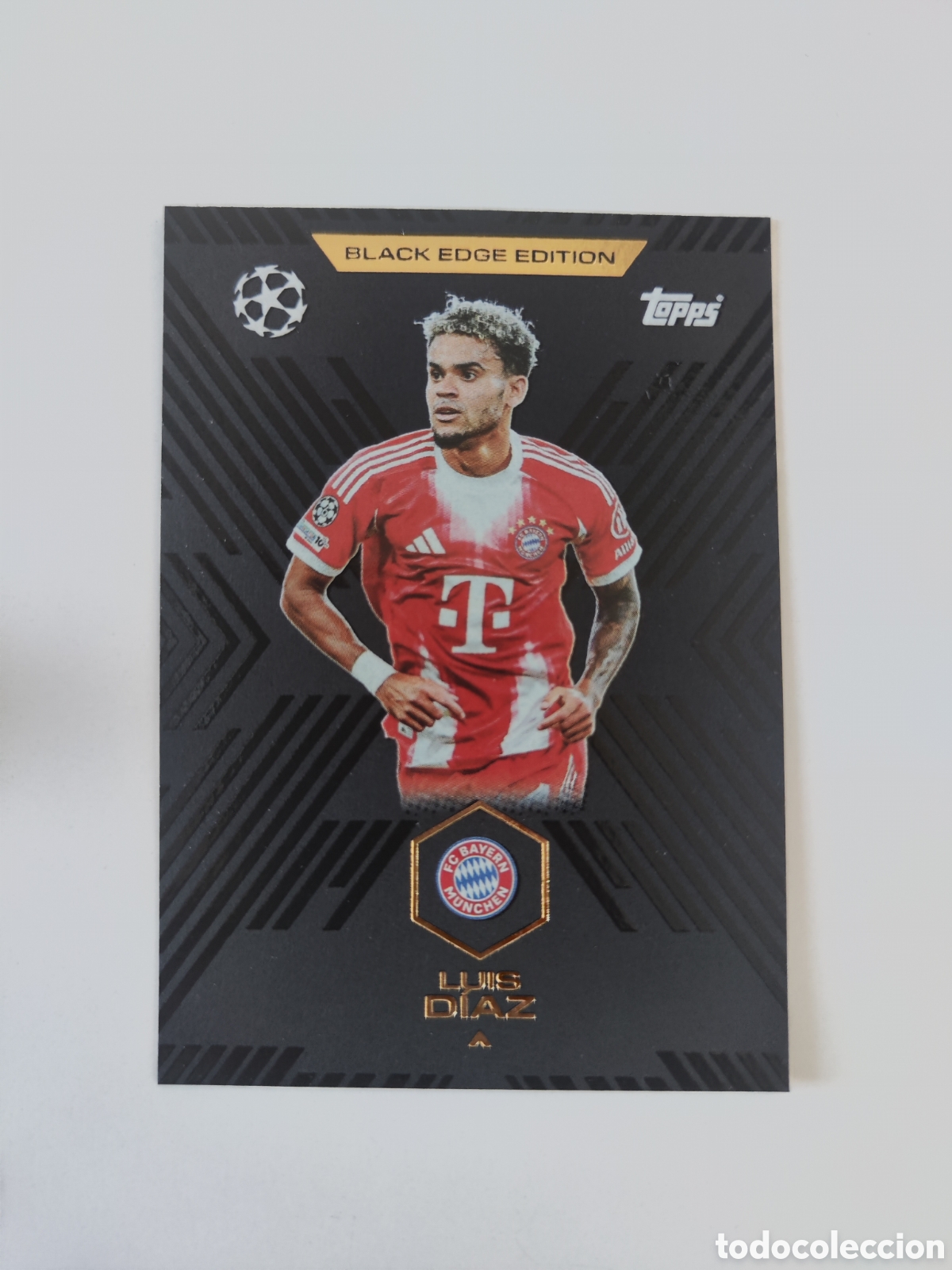 Fu&szlig;ball-Sticker: Match attax 25 26 extra champions league Black Edge Edition BE7 Bayern Munich Lu&iacute;s D&iacute;az