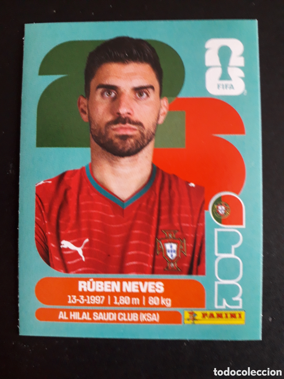 Fu&szlig;ball-Sticker: R&Uacute;BEN NEVES PORTUGAL POR 11 MUNDIAL F&Uacute;TBOL 2026 FIFA WORLD CUP PANINI SIN PEGAR PEDIDO M&Iacute;NIMO 3&euro;