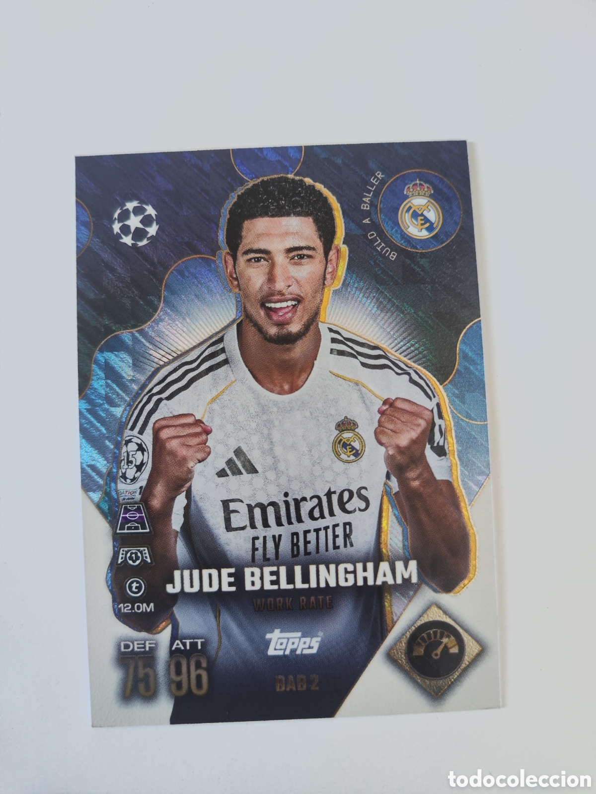 Fu&szlig;ball-Sticker: Match attax 25 26 extra champions league BAB2 Real Madrid Jude Bellingham