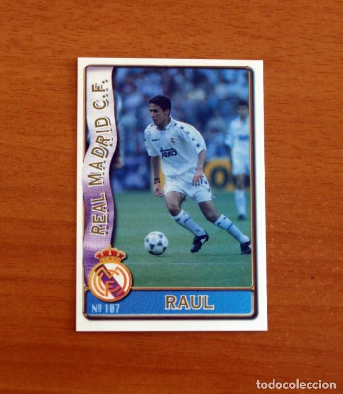 Cromos de F&uacute;tbol: Real Madrid -N&ordm; 107 Ra&uacute;l -Mundicromo Las Fichas de la Liga de F&uacute;tbol 1996-1997-96-97