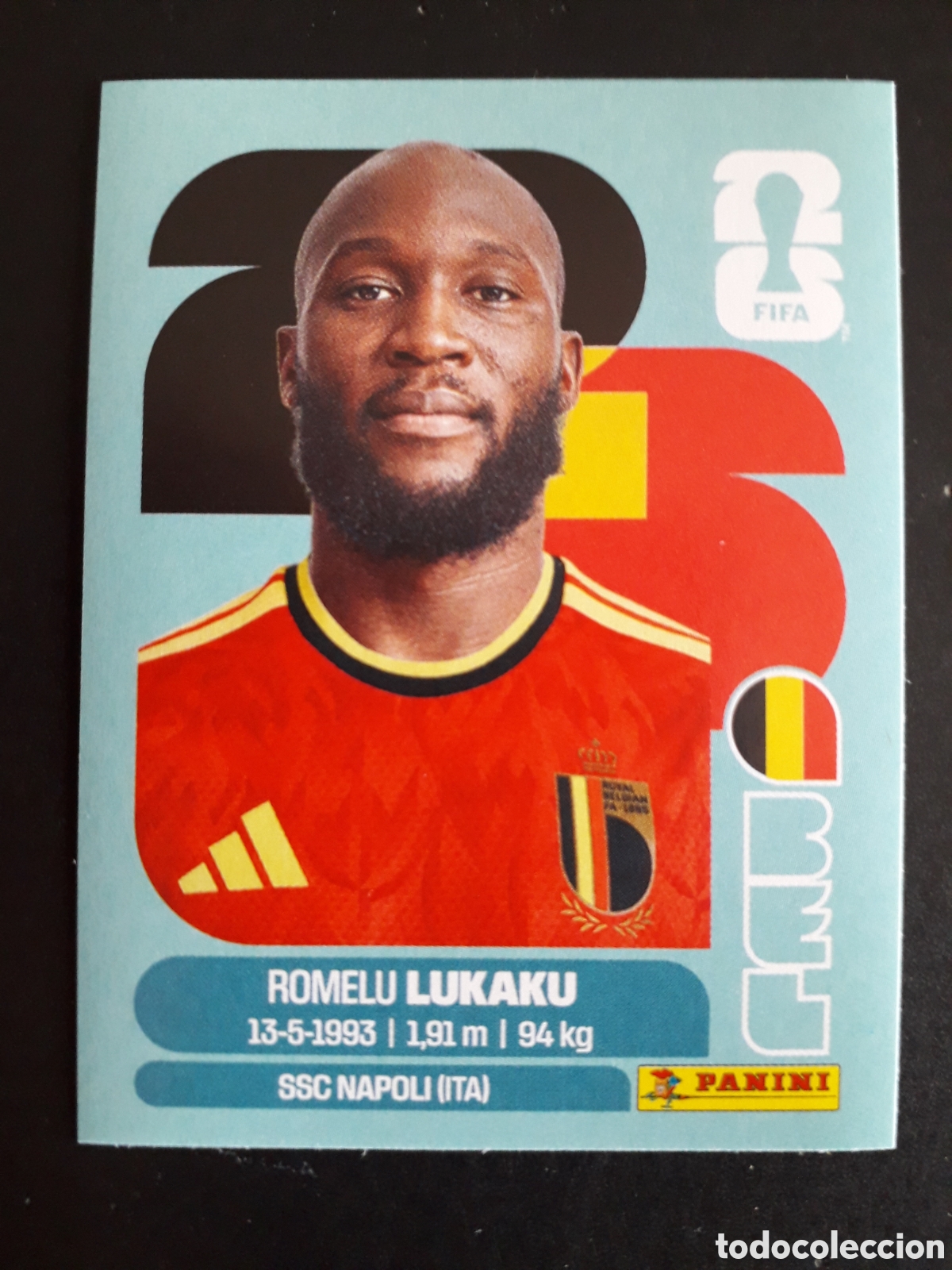Cromos de F&uacute;tbol: LUKAKU B&Eacute;LGICA BEL 20 MUNDIAL F&Uacute;TBOL 2026 FIFA WORLD CUP PANINI SIN PEGAR PEDIDO M&Iacute;NIMO 3&euro;