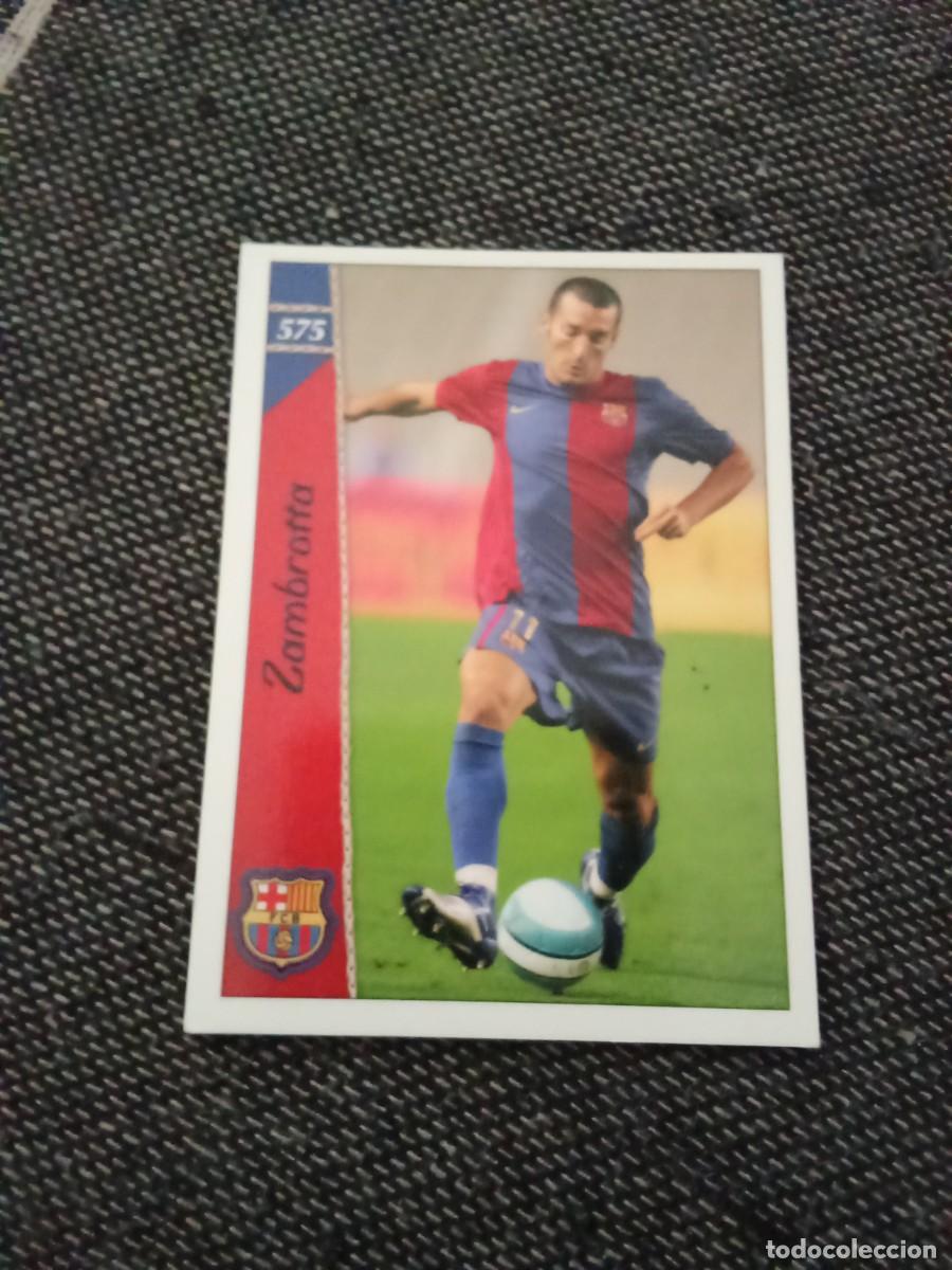 Cromos de F&uacute;tbol: 575 zambrotta FC Barcelona &uacute;ltima hora las fichas de la liga 2007