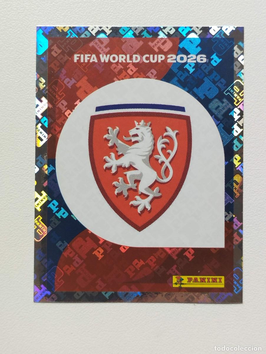 Cromos de F&uacute;tbol: CROMO STICKER WORLD CUP 2026 MUNDIAL 26 PANINI REPUBLICA CHECA CZE1 CZE 1 ESCUDO