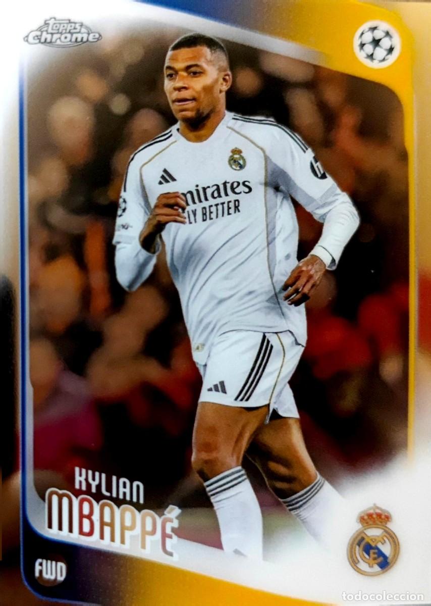 Fu&szlig;ball-Sticker: 112 Kylian Mbappe - Real Madrid - Topps Chrome UCC Flagship 2025 2026 25 26