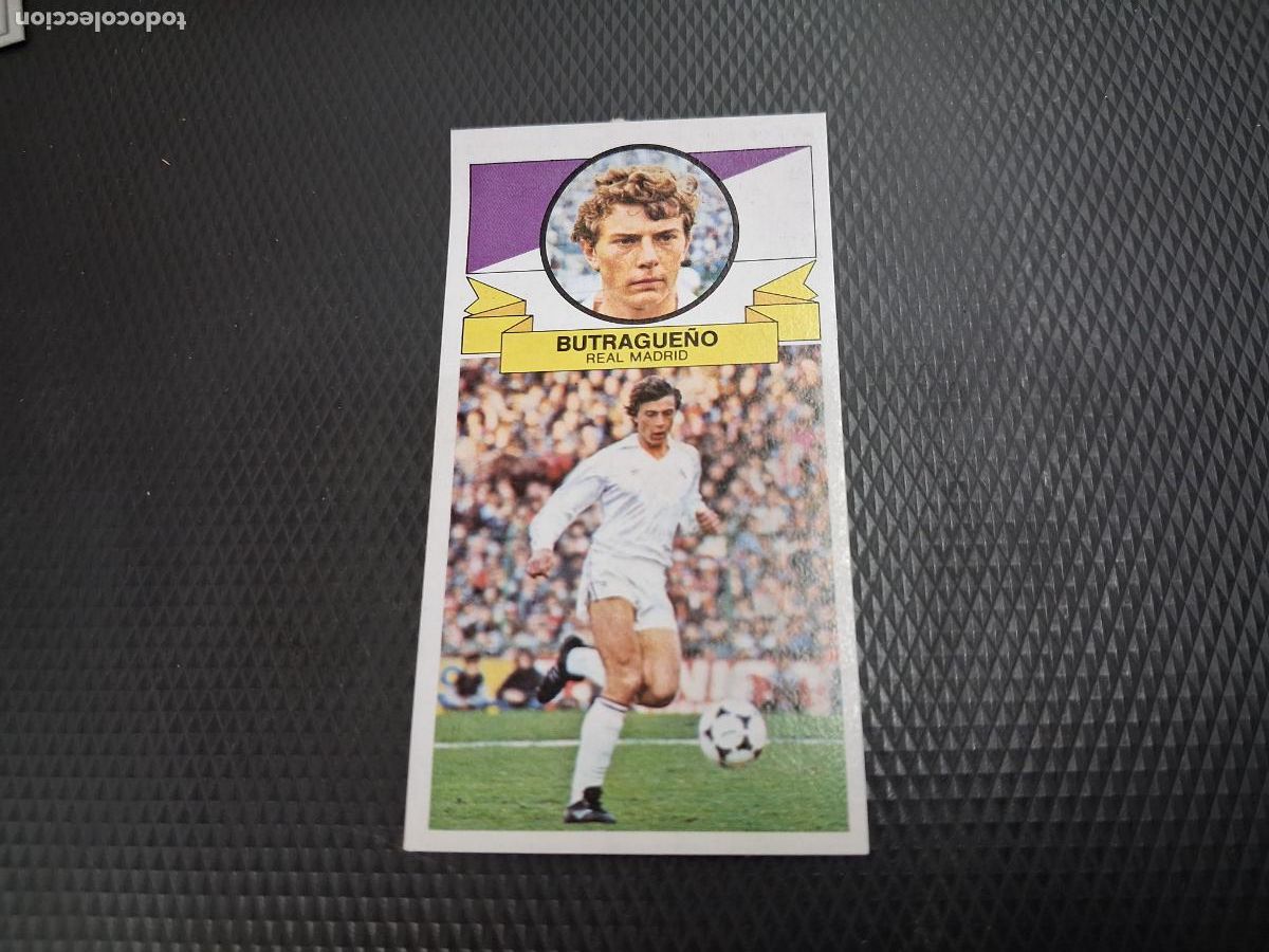 Fu&szlig;ball-Sticker: CROMO ALBUM ESTE LIGA REAL MADRID BUTRAGUE&Ntilde;O VERSION SIN PUBLICIDAD 1985 1986 85 86