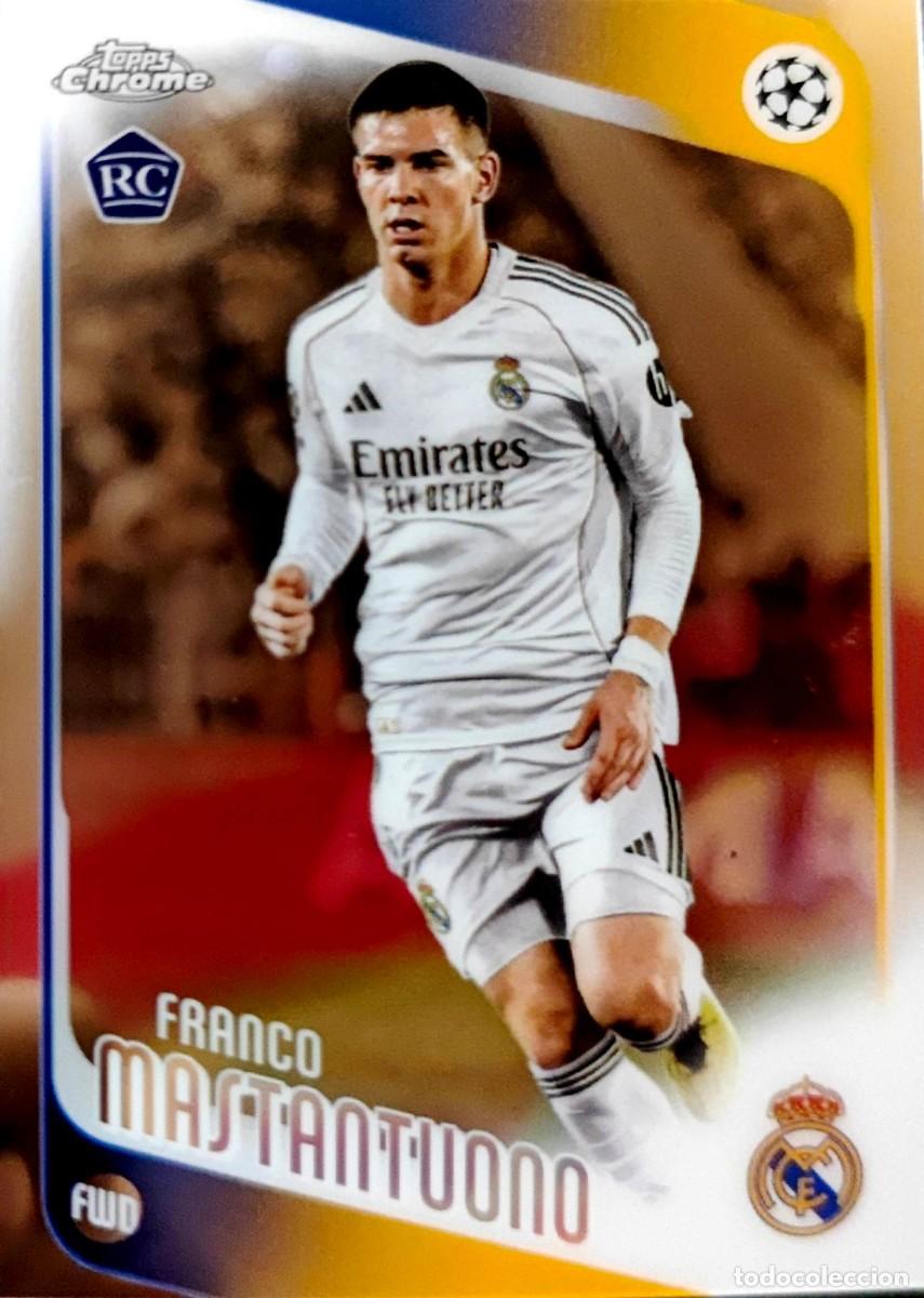 Fu&szlig;ball-Sticker: 172 Franco Mastantuono - Real Madrid - ROOKIE CARD - Topps Chrome UCC Flagship 2025 2026 25 26