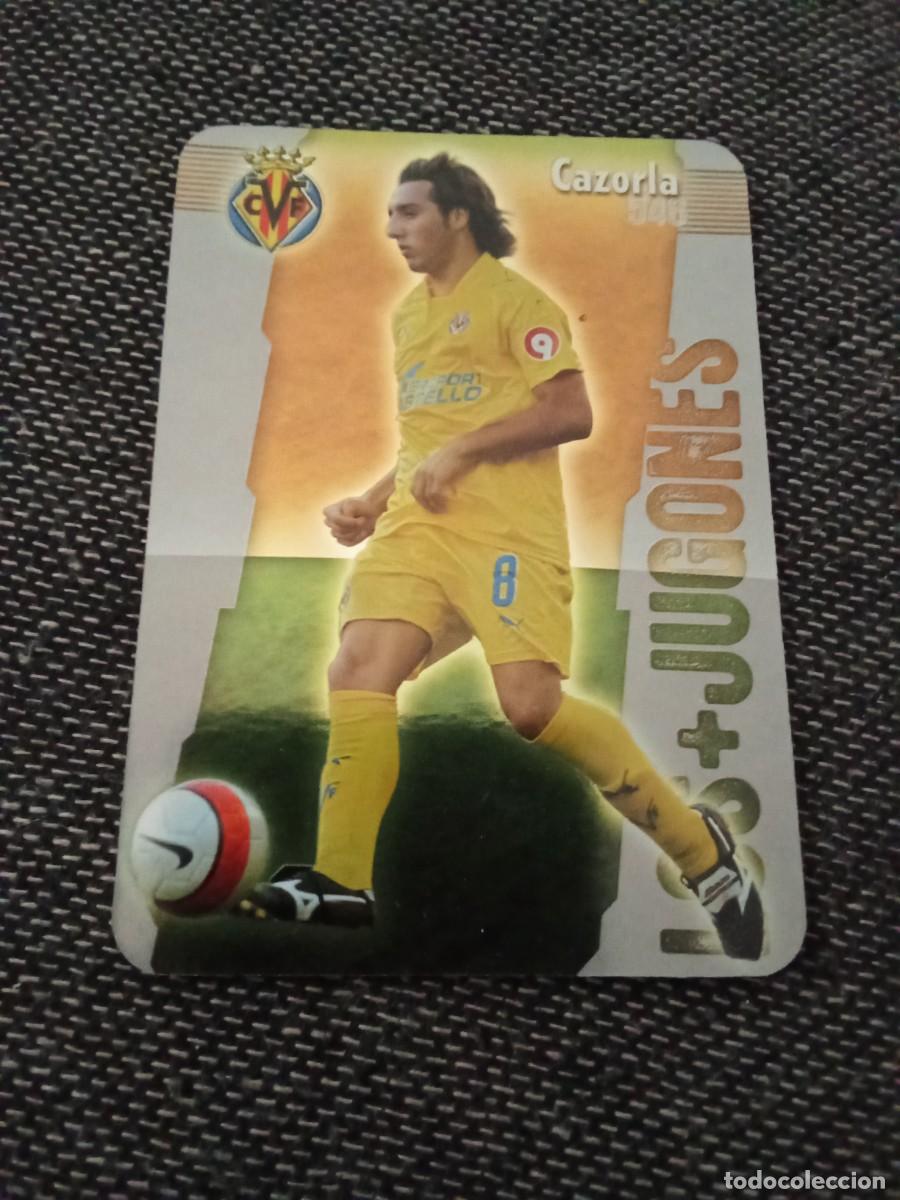 Cromos de F&uacute;tbol: 548 Cazorla los + jugones Villarreal brillo puntas redondas las fichas de la liga 2009