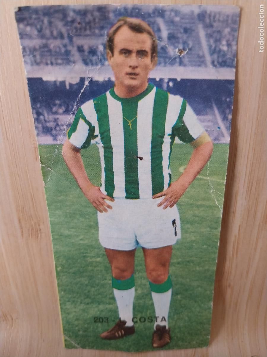 Cromos de F&uacute;tbol: COSTA C&Oacute;RDOBA 203 A&Ntilde;O 1968 68 69 ED RUIZ ROMERO CROMO RECUPERADO ORIGINAL VENTANILLA