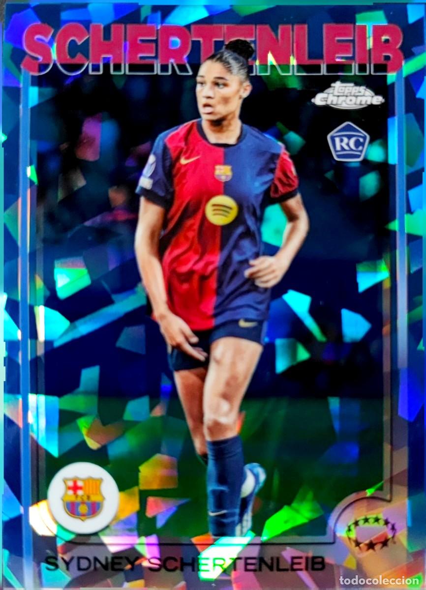 Cromos de F&uacute;tbol: 67 Sydney Schertenleib - FC Barcelona - ROOKIE - Topps UWCL Chrome Sapphire Edition 2024 2025 24 25