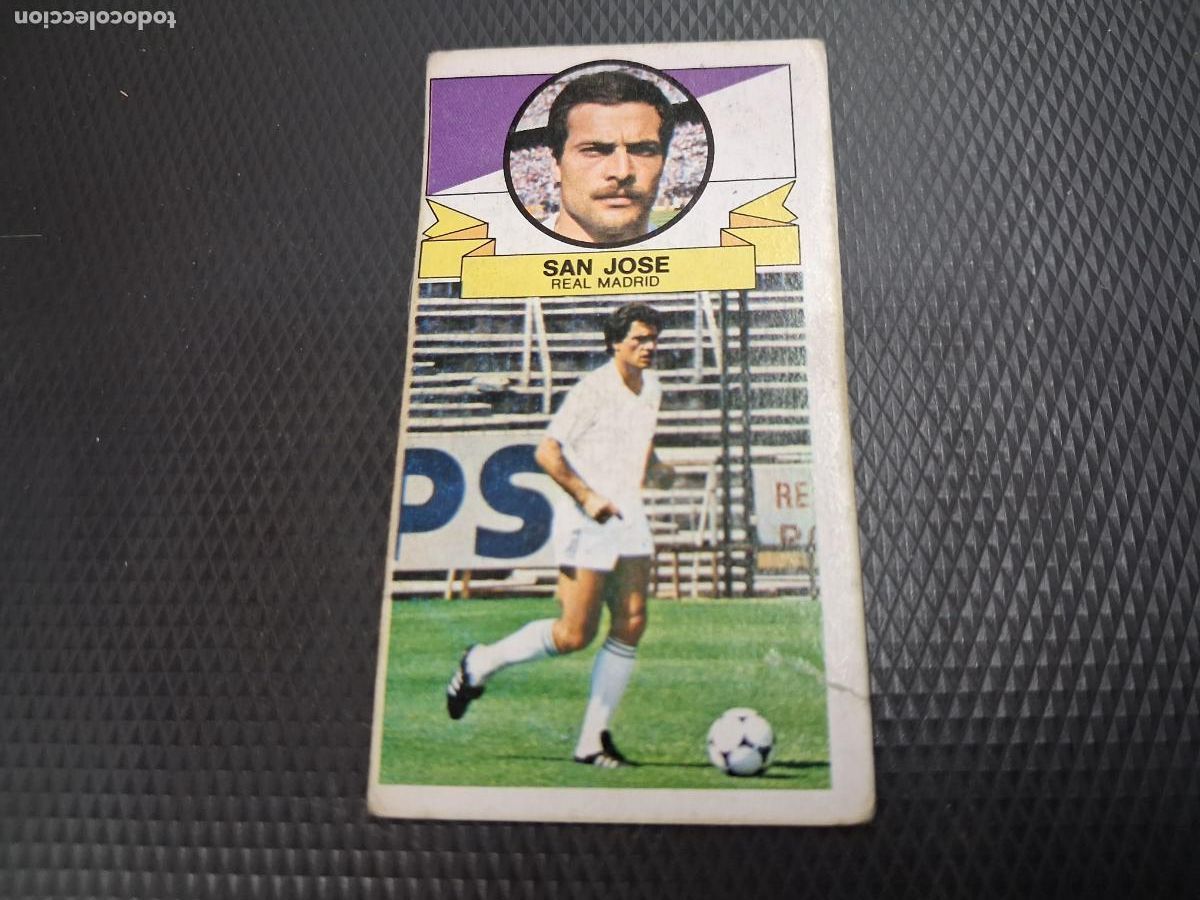 Cromos de F&uacute;tbol: CROMO ALBUM ESTE LIGA REAL MADRID SAN JOSE VERSION SIN PUBLICIDAD 1985 1986 85 86