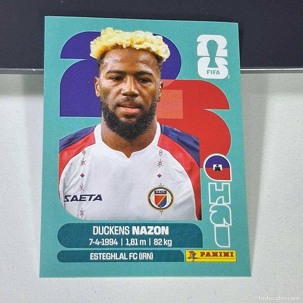Cromos de F&uacute;tbol: B19 HAI18 DUCKENS NAZON 18 HAITI HAI MUNDIAL FIFA WORLD CUP 2026 STICKER PANINI