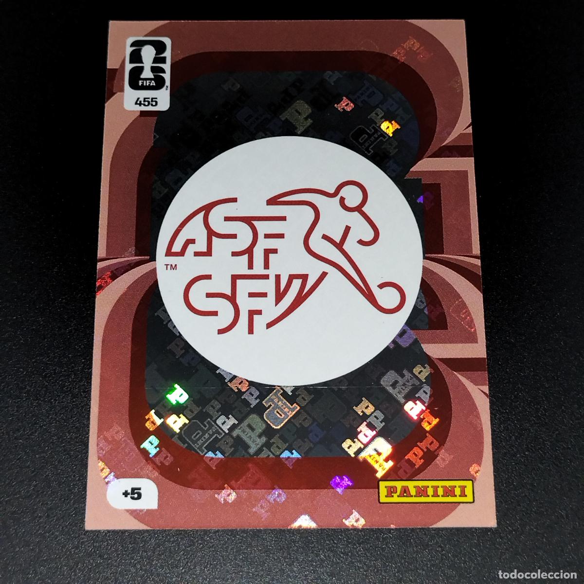Cromos de F&uacute;tbol: 455 ESCUDO LOGO SUIZA CROMOS ADRENALYN XL MUNDIAL 26 2026 FIFA WORLD CUP PANINI