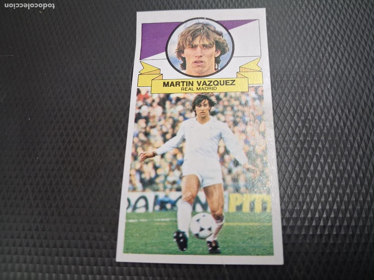 Cromos de F&uacute;tbol: CROMO ALBUM ESTE LIGA REAL MADRID MARTIN VAZQUEZ VERSION SIN PUBLICIDAD 1985 1986 85 86