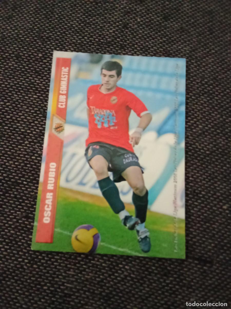 Cromos de F&uacute;tbol: 1213 &Oacute;scar rubio gimnastic de Tarragona las fichas de la liga 2008