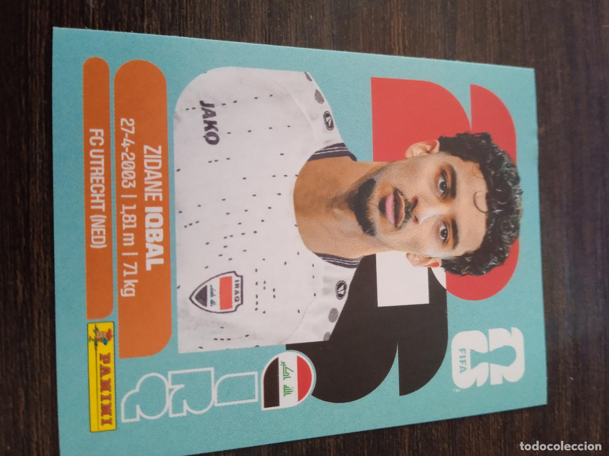 Cromos de F&uacute;tbol: Cromo Mundial Futbol 2026 Panini canada usa Mexico Iraq Zidane Iqbal IRQ 9
