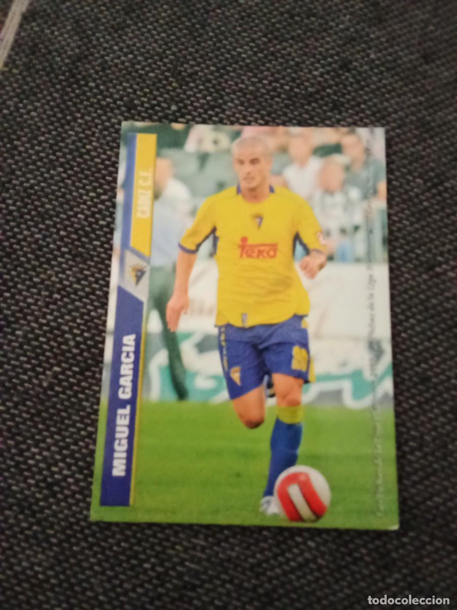 Cromos de F&uacute;tbol: 1217 Miguel Garc&iacute;a cadiz las fichas de la liga 2007