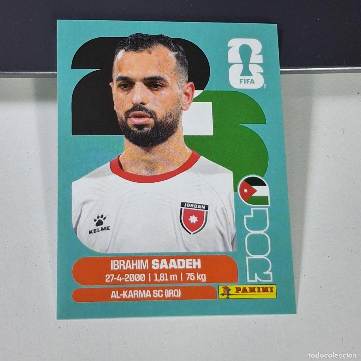 Cromos de F&uacute;tbol: B19 JOR9 IBRAHIM SAADEH 9 JORDANIA JOR MUNDIAL FIFA WORLD CUP 2026 STICKER PANINI