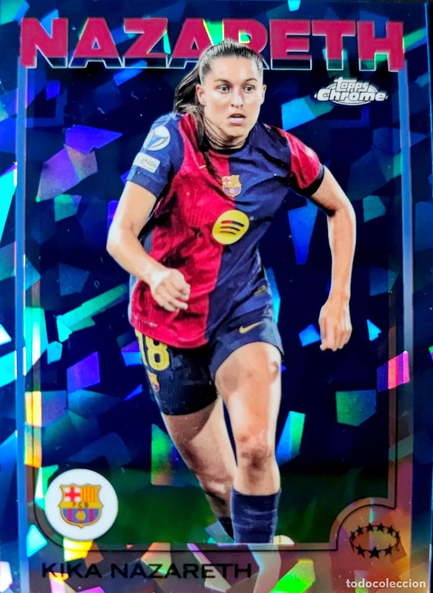 Cromos de F&uacute;tbol: 8 Kika Nazareth - FC Barcelona - Topps UWCL Chrome Sapphire Edition 2024 2025 24 25