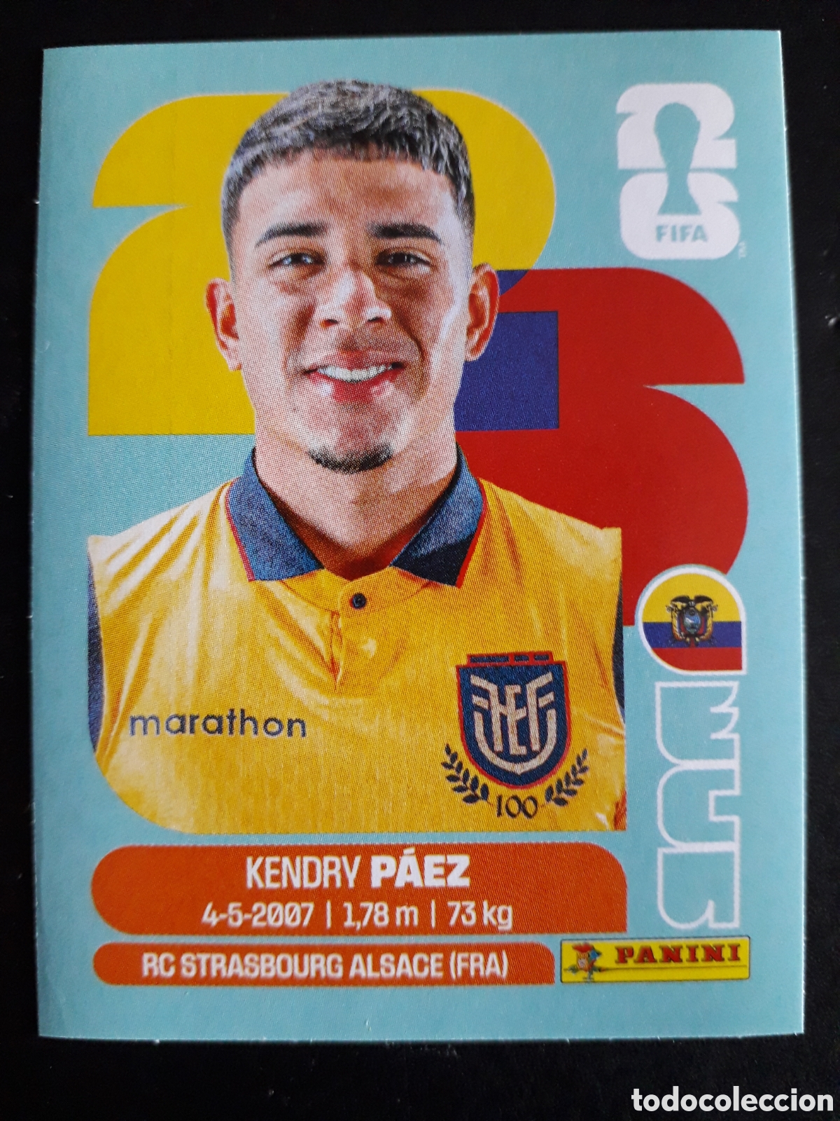 Cromos de F&uacute;tbol: P&Aacute;EZ ECUADOR ECU 11 MUNDIAL F&Uacute;TBOL 2026 FIFA WORLD CUP PANINI SIN PEGAR PEDIDO M&Iacute;NIMO 3&euro;