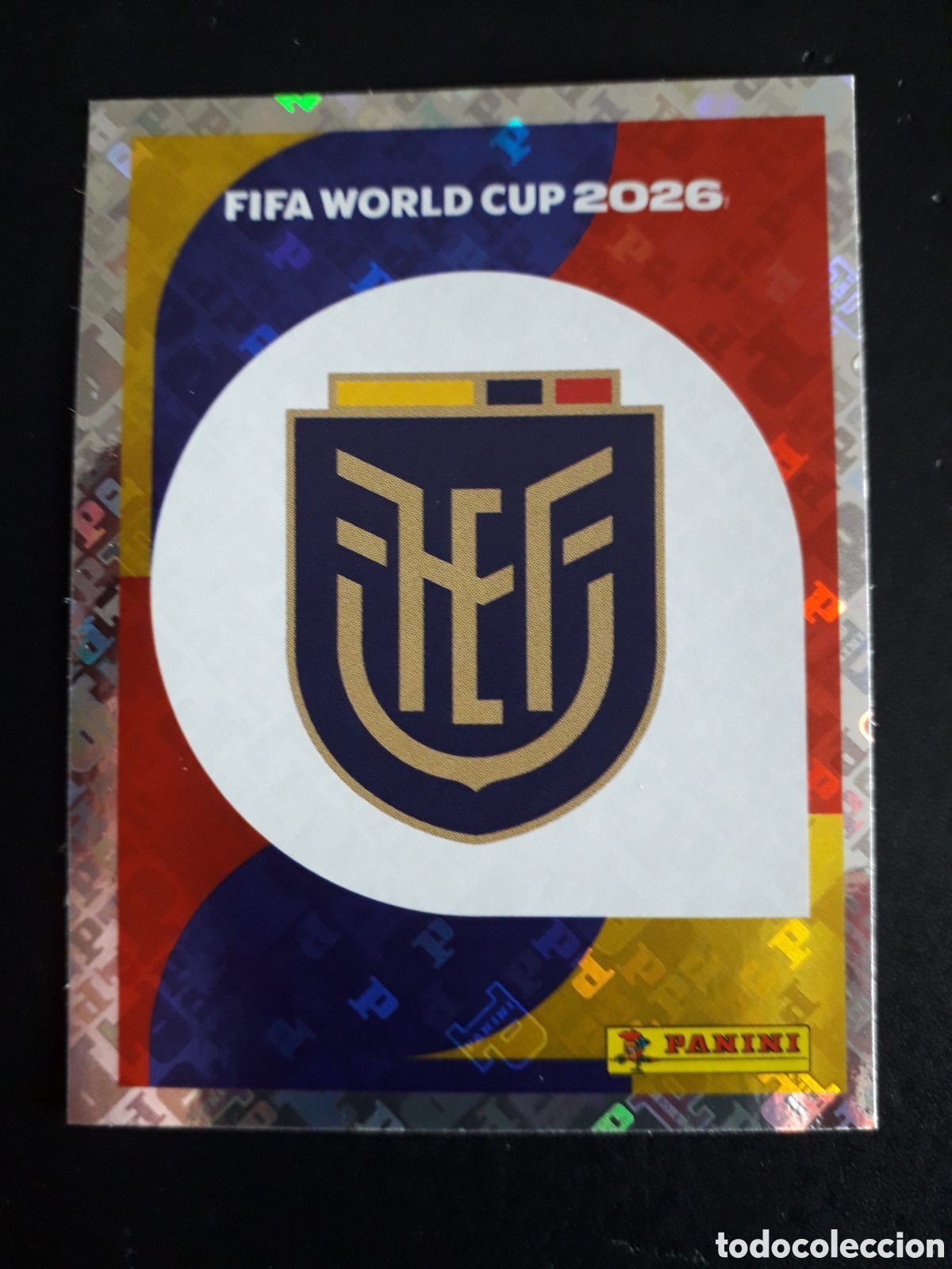 Cromos de f&uacute;tbol: ESCUDO ECUADOR ECU 1 MUNDIAL F&Uacute;TBOL 2026 FIFA WORLD CUP PANINI SIN PEGAR PEDIDO M&Iacute;NIMO 3&euro;