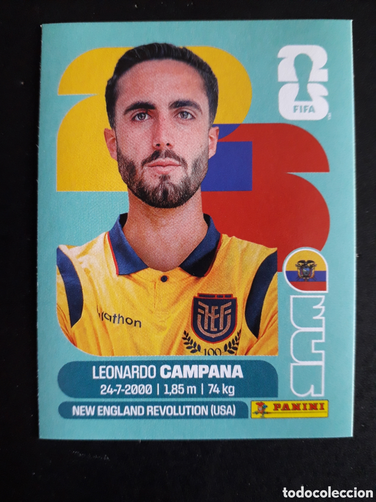 Figurine di Calcio: CAMPANA ECUADOR ECU 15 MUNDIAL F&Uacute;TBOL 2026 FIFA WORLD CUP PANINI SIN PEGAR PEDIDO M&Iacute;NIMO 3&euro;