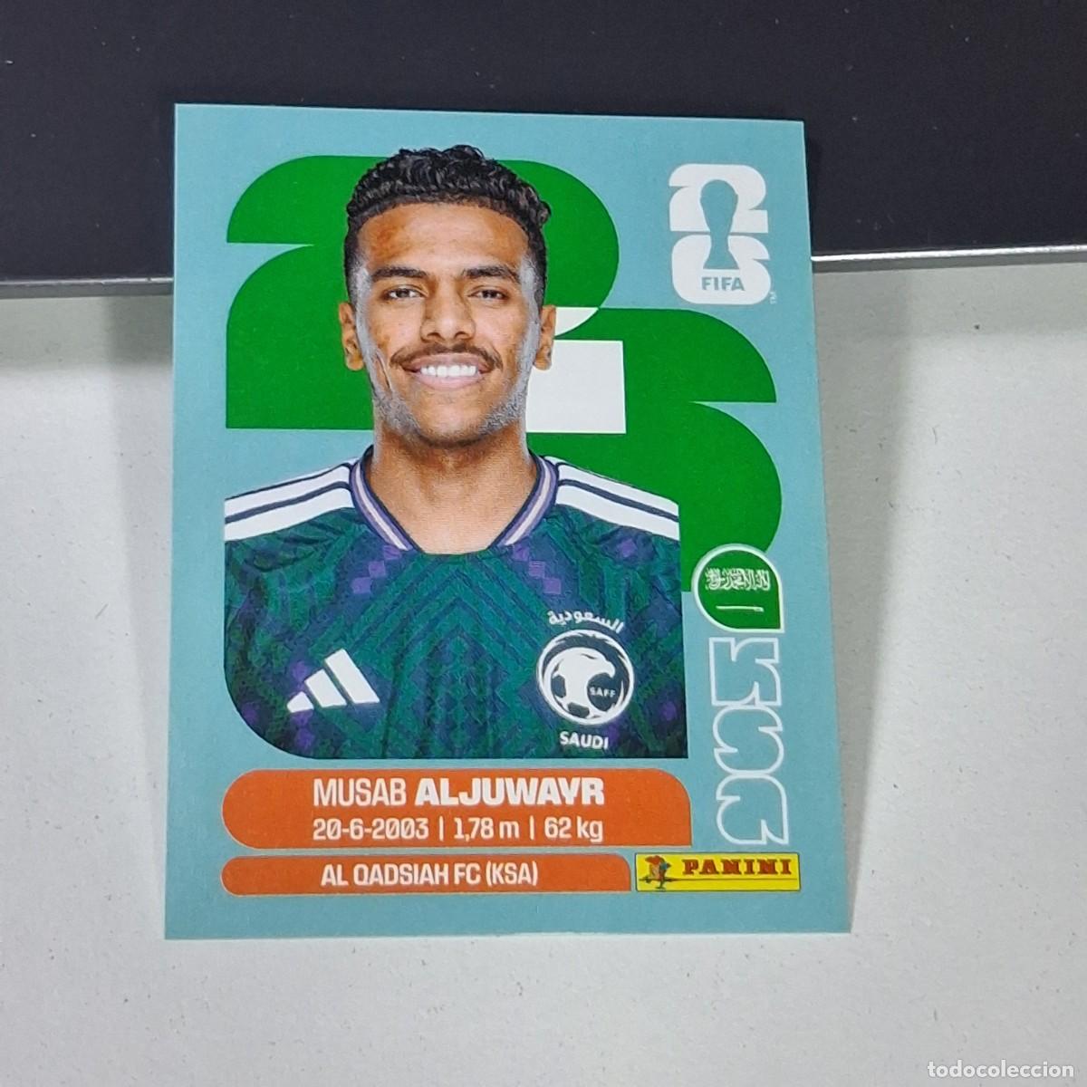 Cromos de F&uacute;tbol: B19 KSA 9 KSA9 MUSAB ALJUWAYR ARABIA SAUD&Iacute; KSA MUNDIAL FIFA WORLD CUP 2026 STICKER PANINI