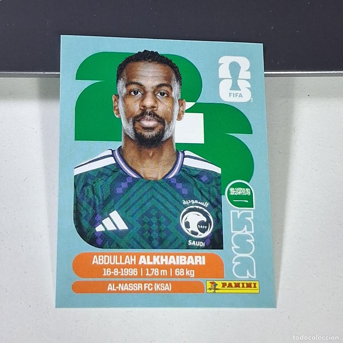Cromos de F&uacute;tbol: B19 KSA 11 KSA11 ABDULLAH ALKHAIBARI ARABIA SAUD&Iacute; KSA MUNDIAL FIFA WORLD CUP 2026 STICKER PANINI