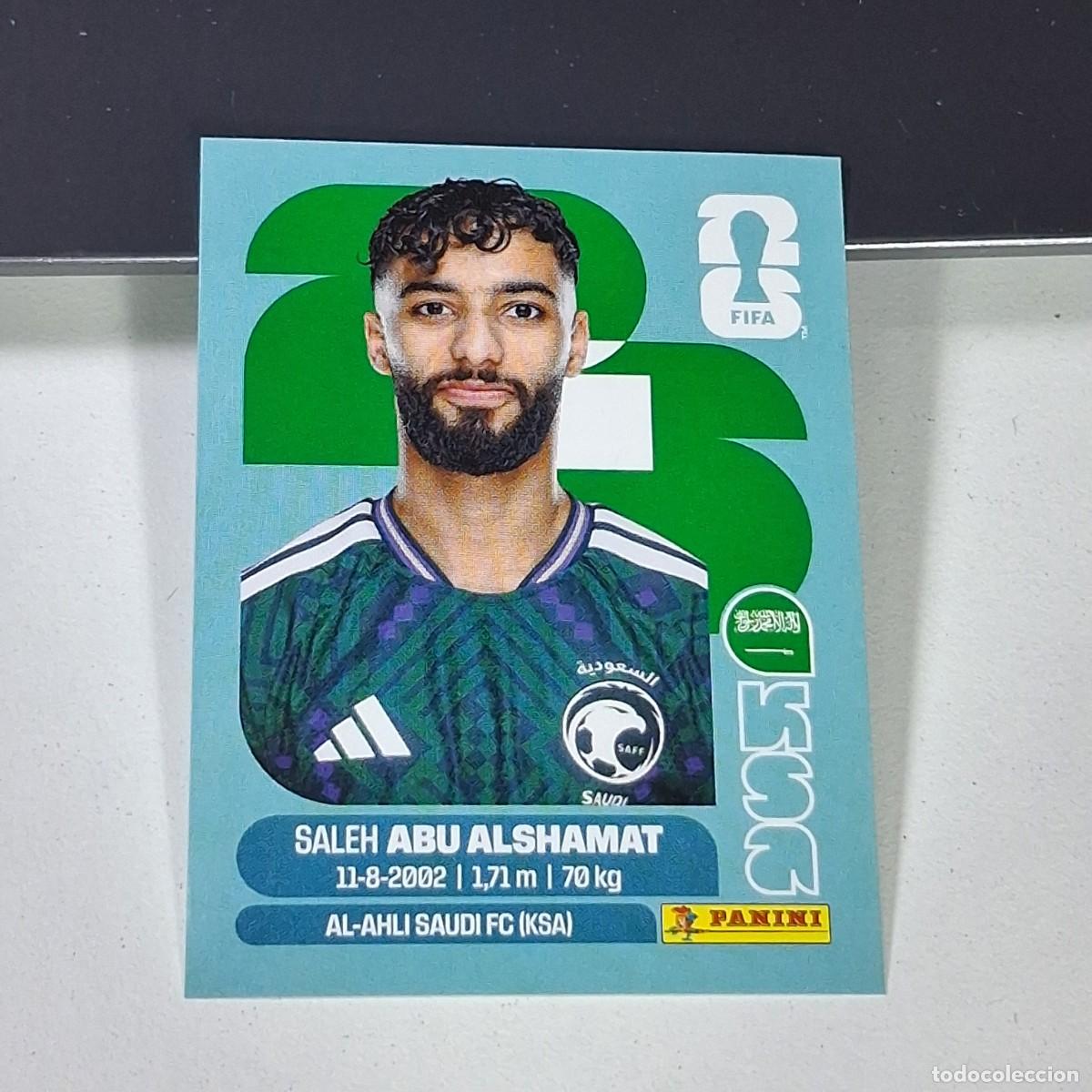 Cromos de F&uacute;tbol: B19 KSA14 SALEH ABU ALSHAMAT 14 ARABIA SAUD&Iacute; KSA MUNDIAL FIFA WORLD CUP 2026 STICKER PANINI