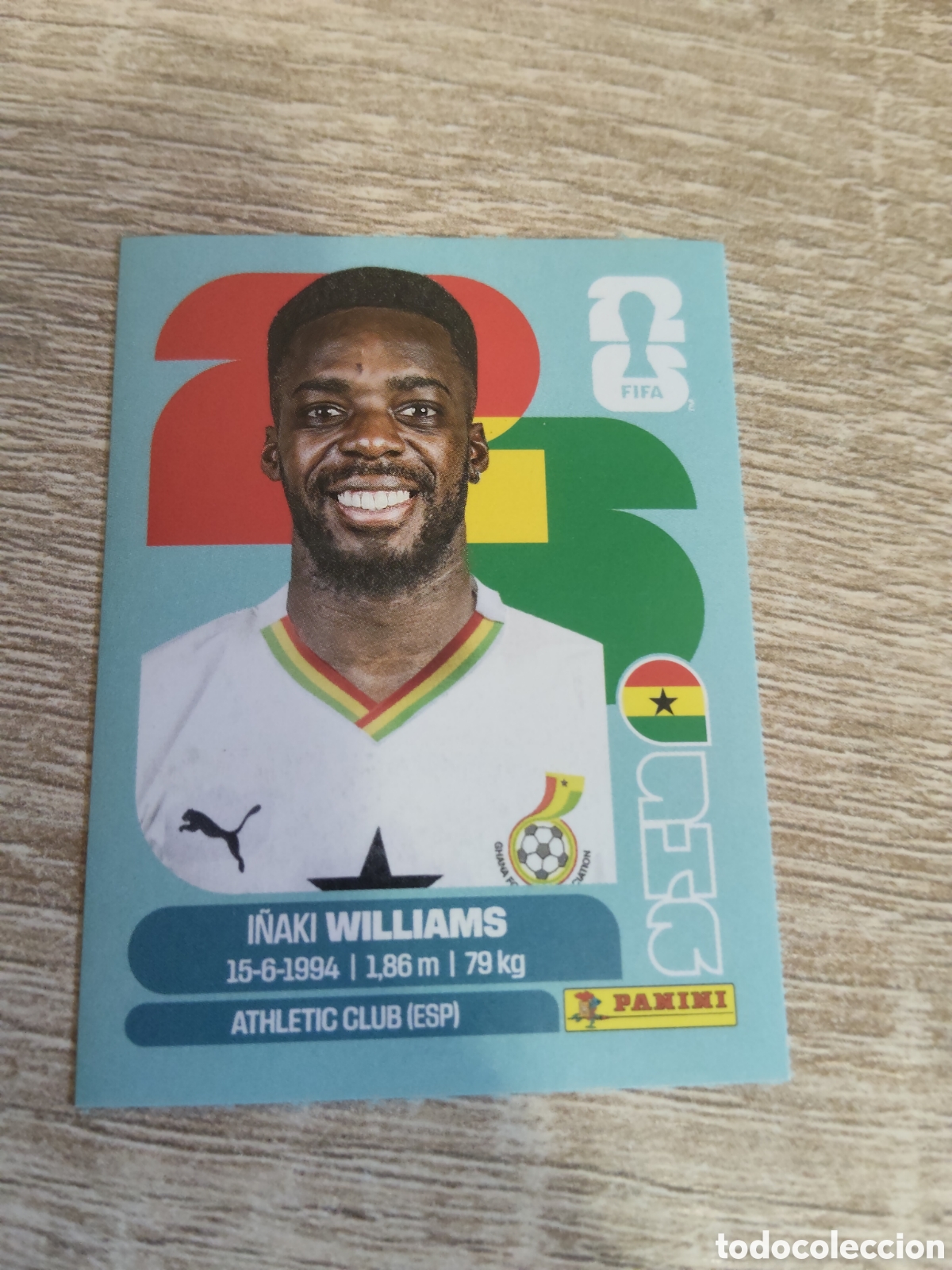 Cromos de F&uacute;tbol: Panini mundial 2026 GHA 15 I&ntilde;aki Williams Ghana