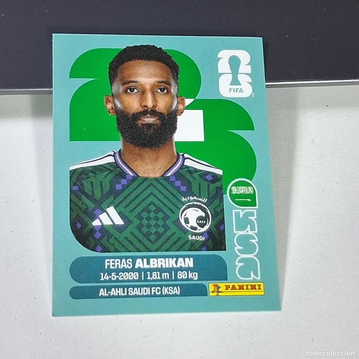 Cromos de F&uacute;tbol: B19 KSA18 FERAS AKBRIKAN 18 ARABIA SAUD&Iacute; KSA MUNDIAL FIFA WORLD CUP 2026 STICKER PANINI