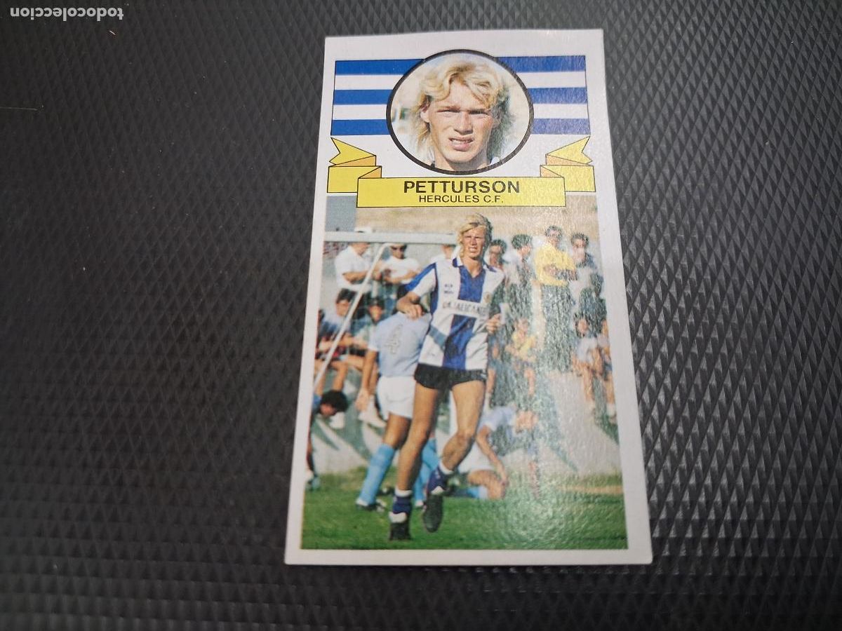 Fu&szlig;ball-Sticker: CROMO ALBUM ESTE LIGA COLOCA PETTURSON HERCULES 1985 1986 85 86