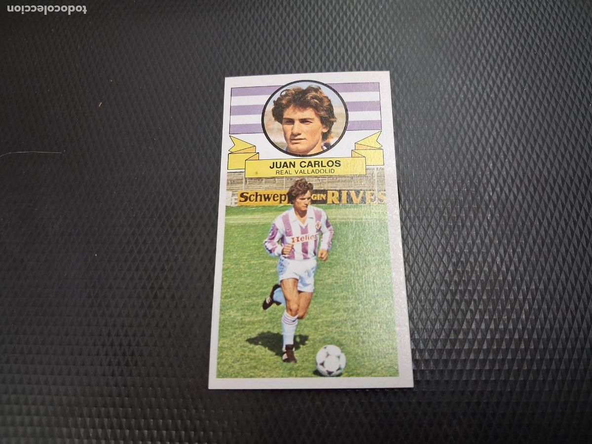 Fu&szlig;ball-Sticker: CROMO ALBUM ESTE LIGA COLOCA JUAN CARLOS VALLADOLID 1985 1986 85 86