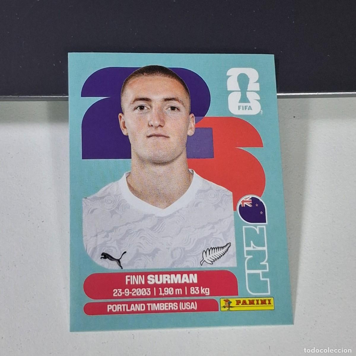 Fu&szlig;ball-Sticker: B19 NZL9 FINN SURMAN 9 NUEVA ZELANDA NZL NEW ZEALAND MUNDIAL FIFA WORLD CUP 2026 STICKER PANINI