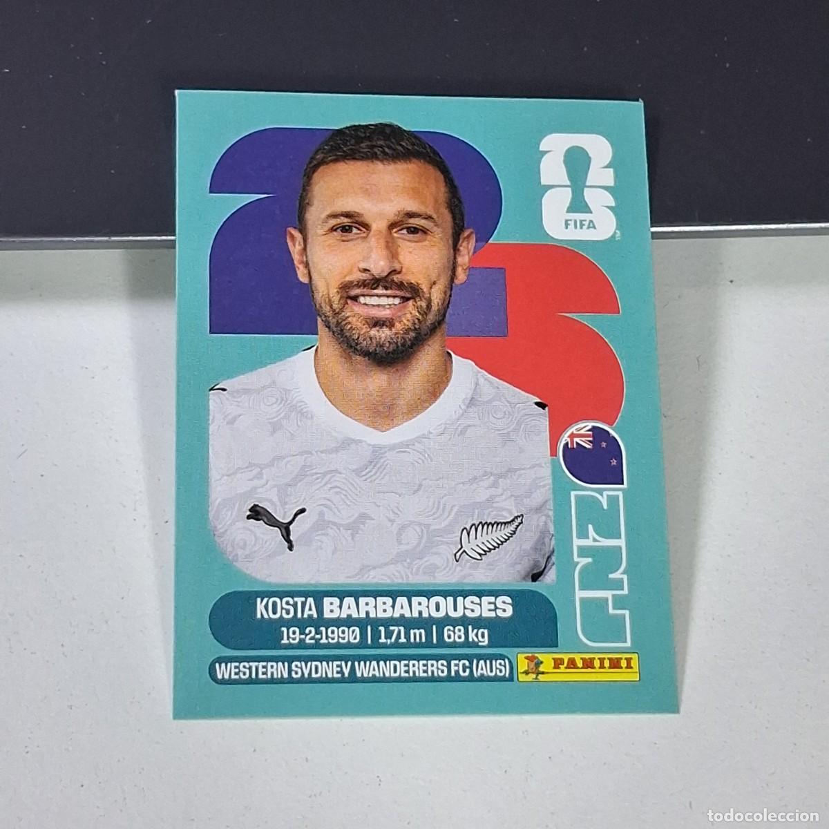 Fu&szlig;ball-Sticker: B19 NZL 20 NZL20 KOSTA BARBAROUSES NUEVA ZELANDA NEW MUNDIAL FIFA WORLD CUP 2026 STICKSTICKER PANIN