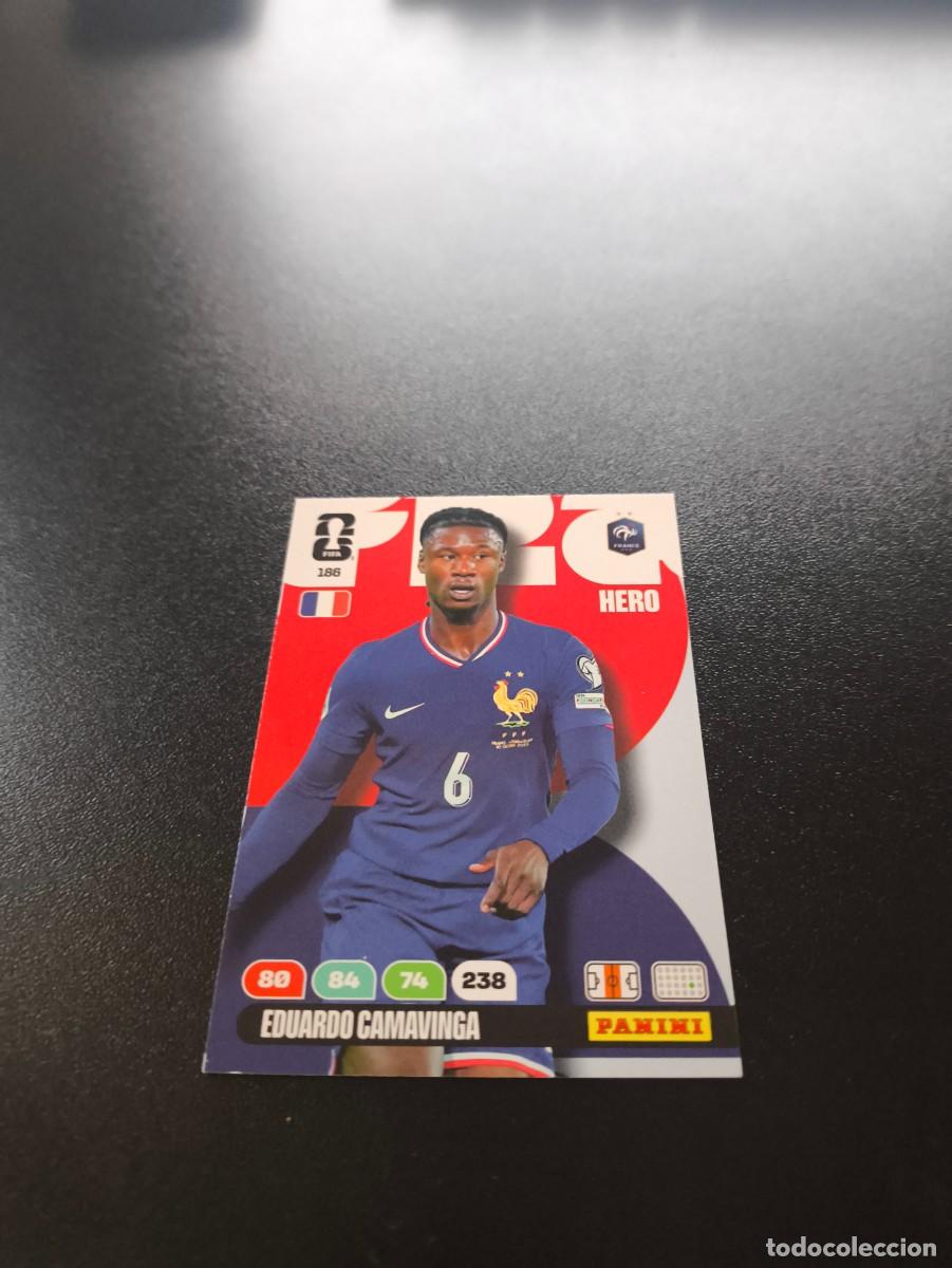 Fu&szlig;ball-Sticker: 186 Eduardo Camavinga FRANCIA ADRENALYN MUNDIAL FIFA WORLD CUP 2026 PANINI