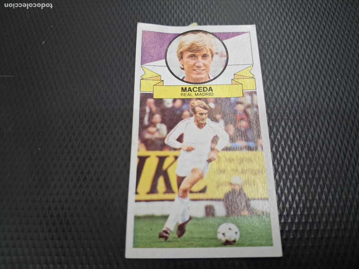 Fu&szlig;ball-Sticker: CROMO ALBUM ESTE LIGA MACEDA REAL MADRID FICHAJE 12 SIN PUBLICIDAD 1985 1986 85 86