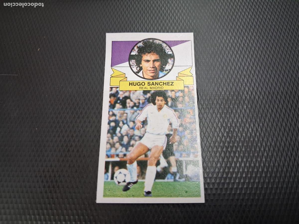 Fu&szlig;ball-Sticker: CROMO ALBUM ESTE LIGA HUGO SANCHEZ REAL MADRID FICHAJE 19 SIN PUBLICIDAD 1985 1986 85 86