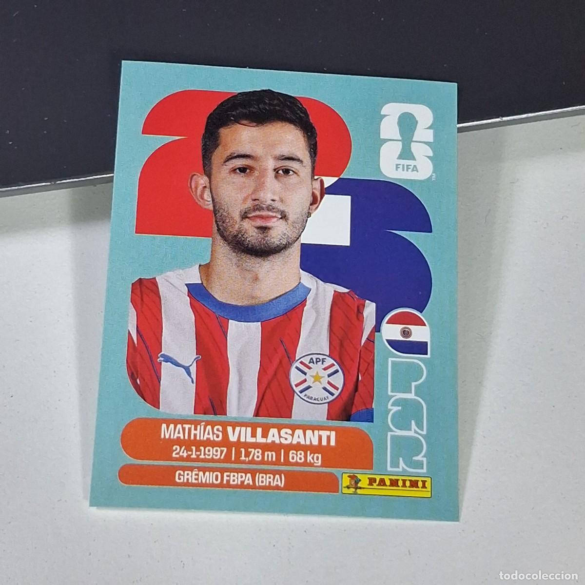 Figurine di Calcio: B19 PAR9 MATH&Iacute;AS VILLASANTI 9 PARAGUAY PAR MUNDIAL FIFA WORLD CUP 2026 STICKER PANINI