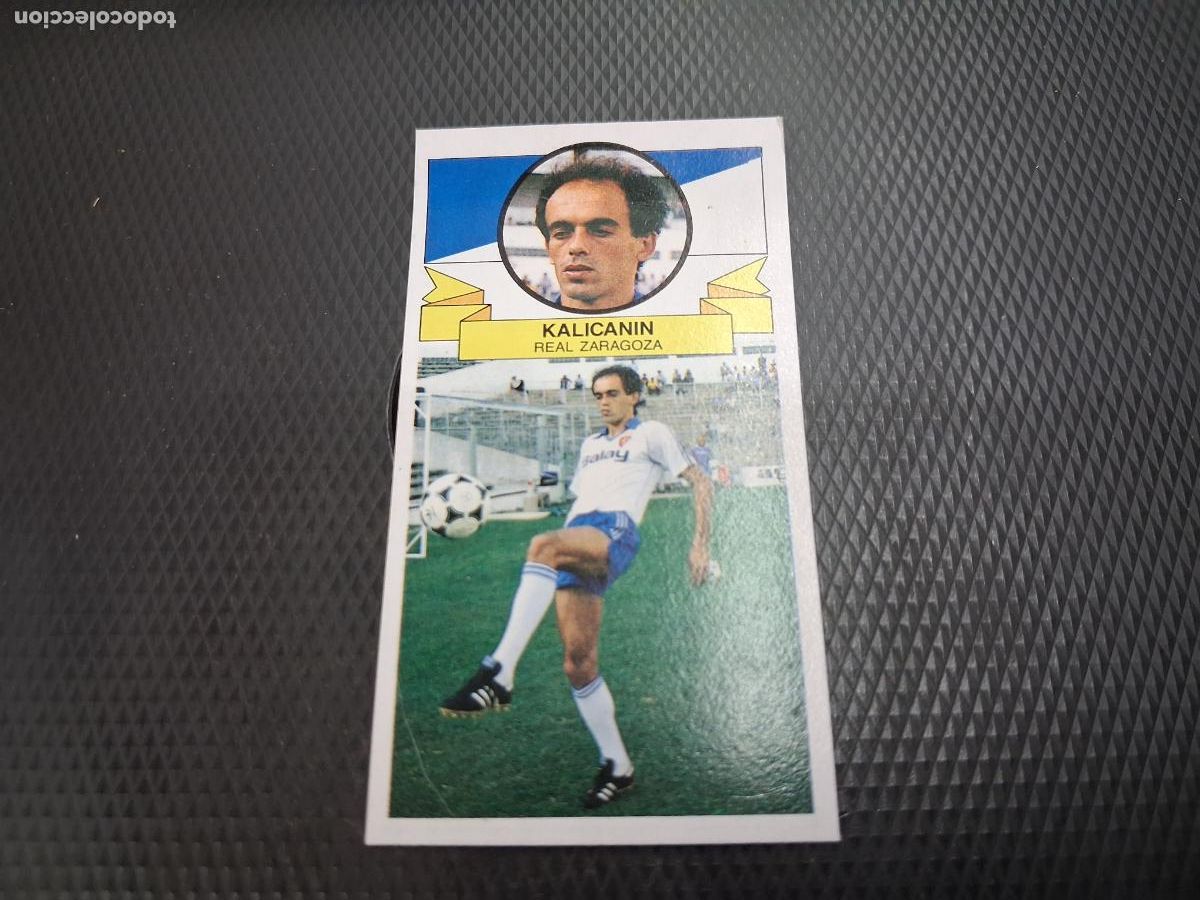 Fu&szlig;ball-Sticker: CROMO ALBUM ESTE LIGA KALICANIN ZARAGOZA FICHAJE 7 BIS 1985 1986 85 86